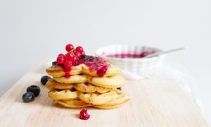 low calorie pancakes with fruit
