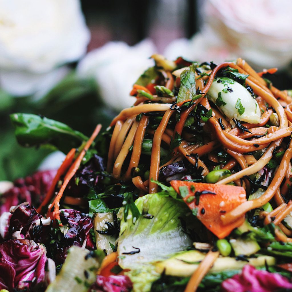 Vegan vegetable salad