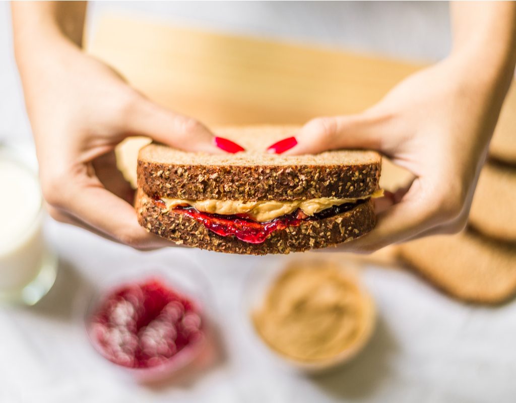 No-nut butter and jelly sandwich