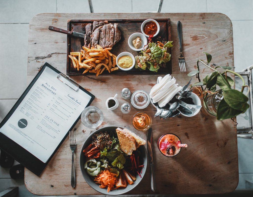 meal prepped out to make