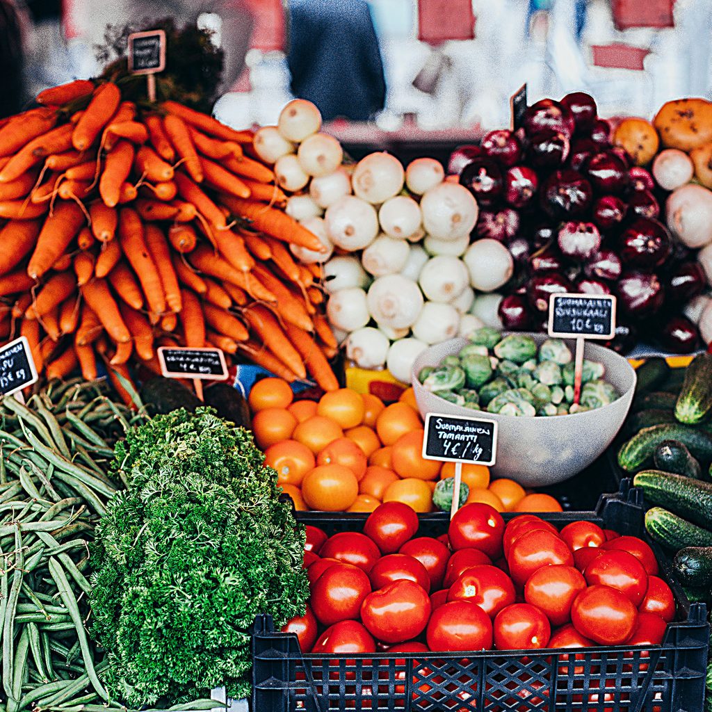 Vegetables at a farmer's market