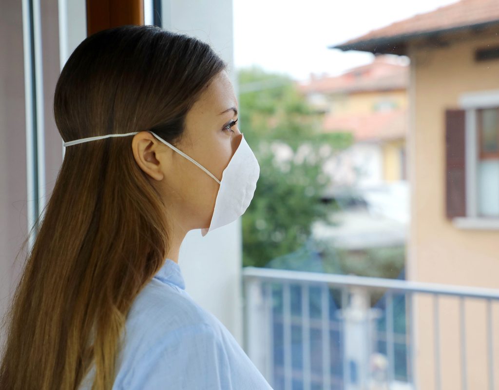 A woman feeling excluded