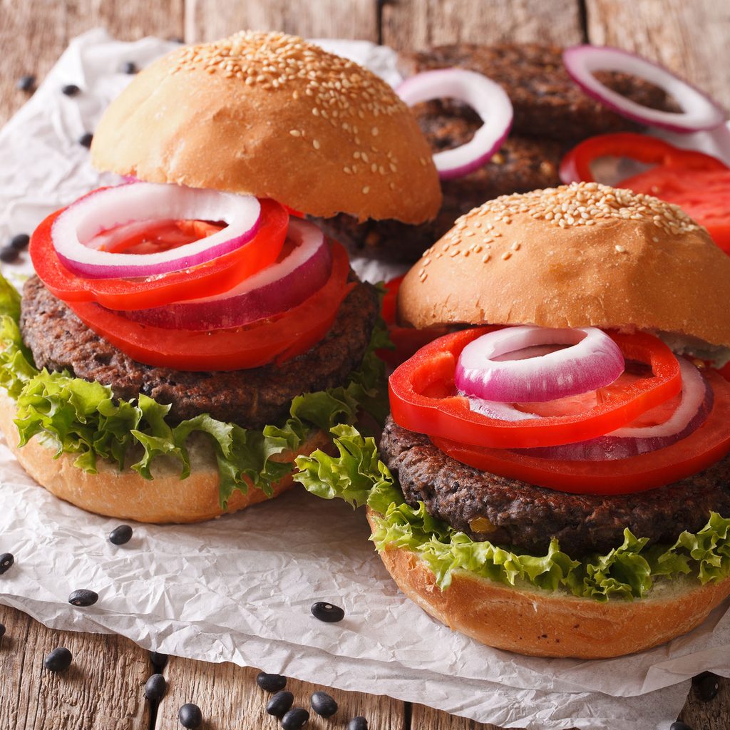 Black bean veggie burgers