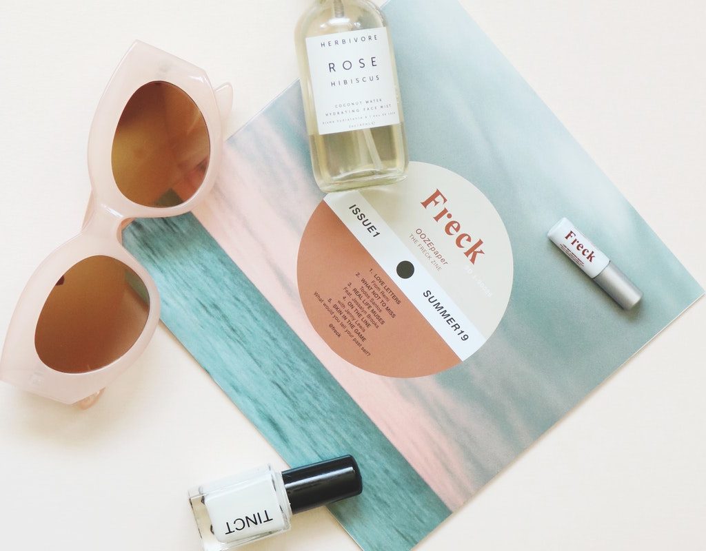 A variety of sun care products.