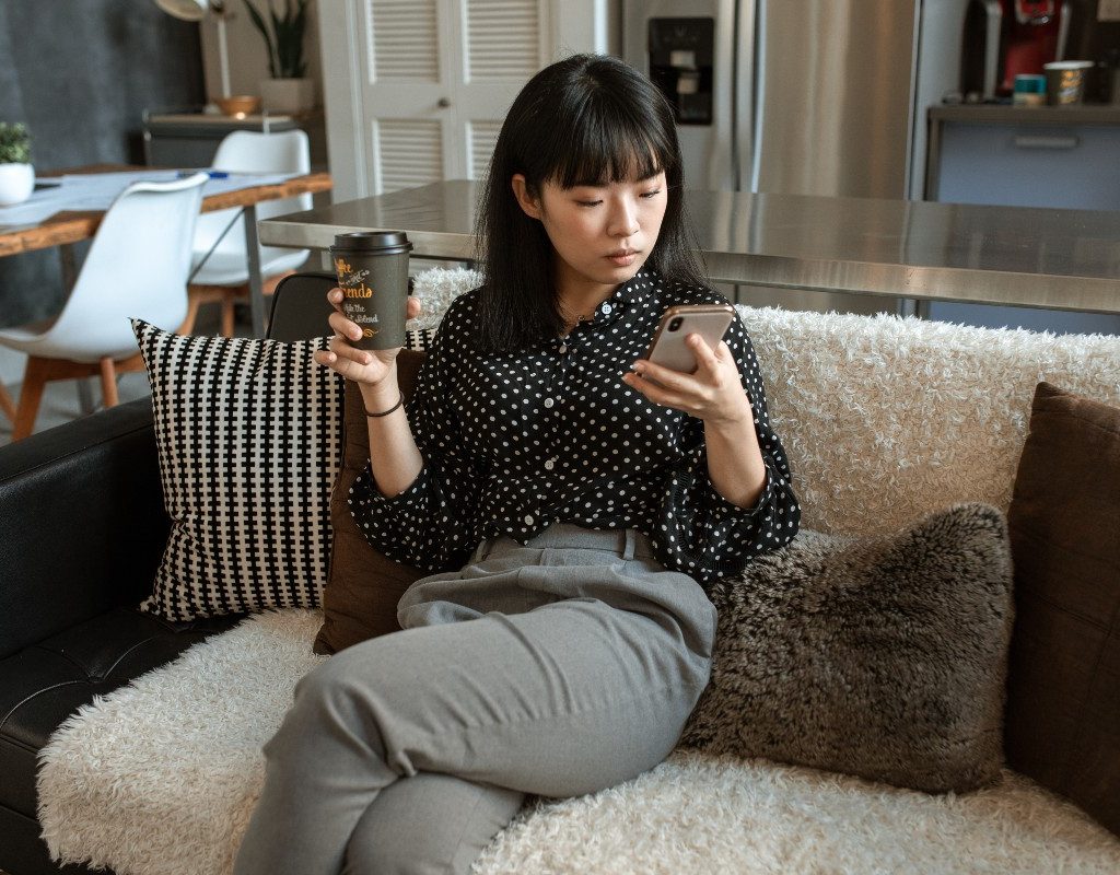 work-from-home-woman-checking-email