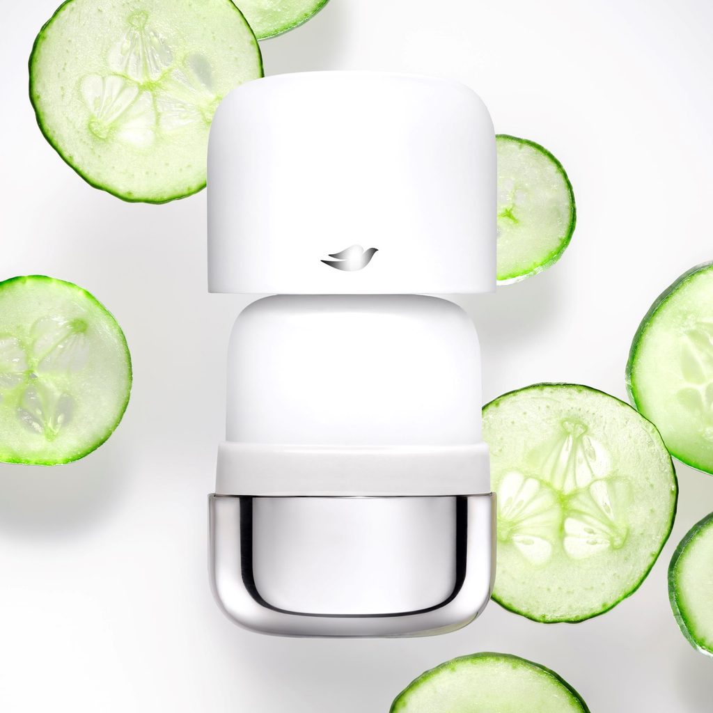 Dove 0% Aluminum Refillable Deodorant in cucumber and green tea scent