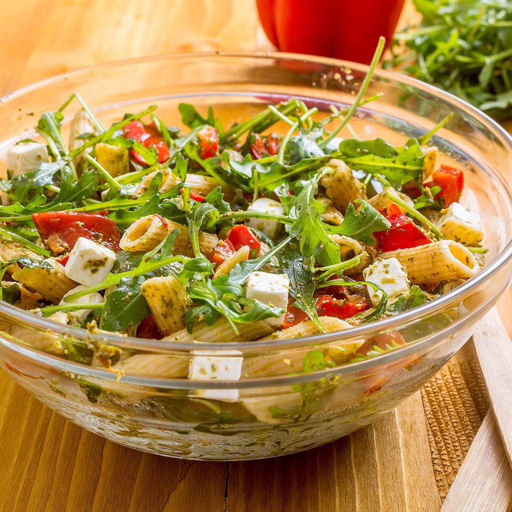 Pesto pasta salad