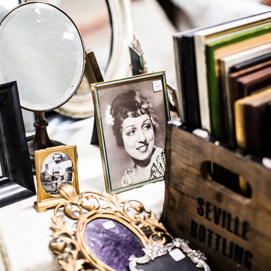 Items for sale at a yard sale