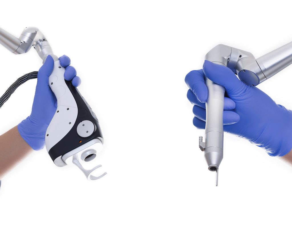 Two different kinds of laser skin resurfacing tools.