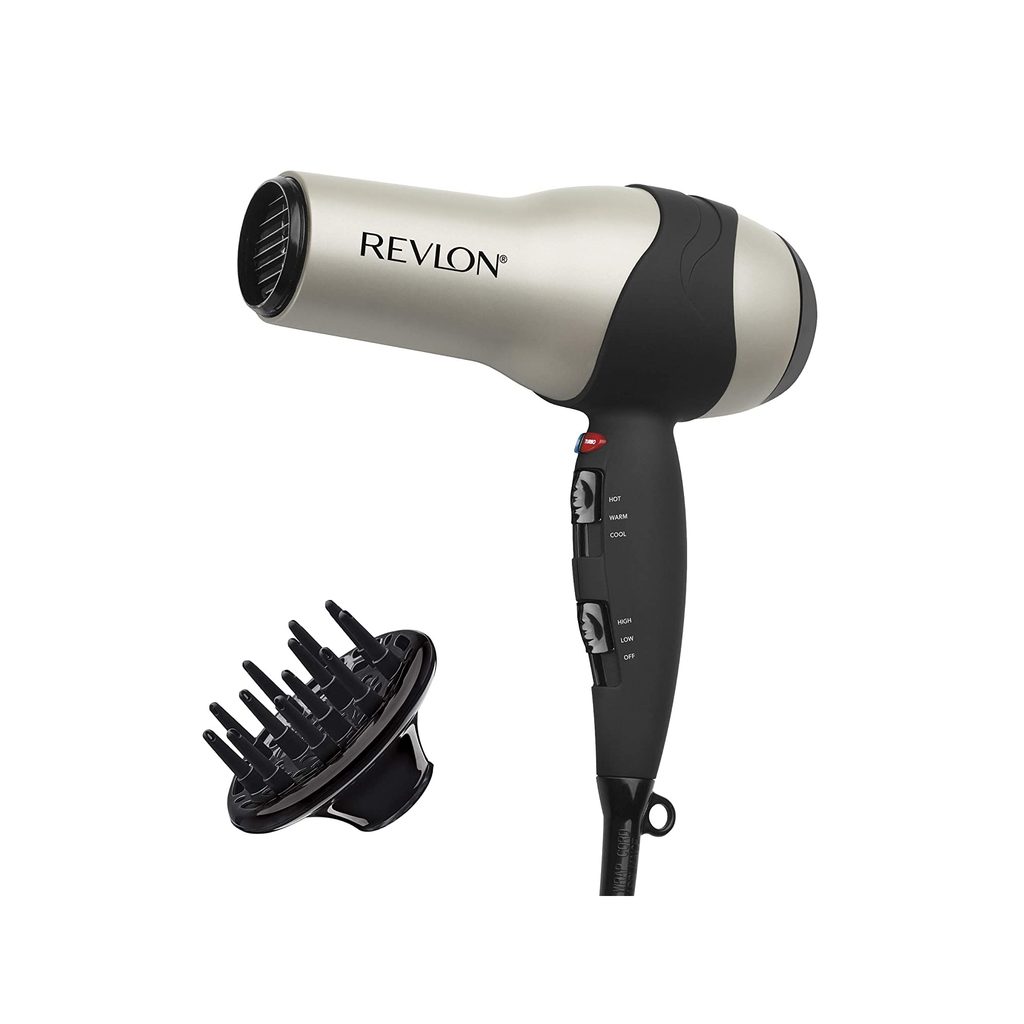 Revlon 1875W Turbo Fast Dry hair dryer on white background.
