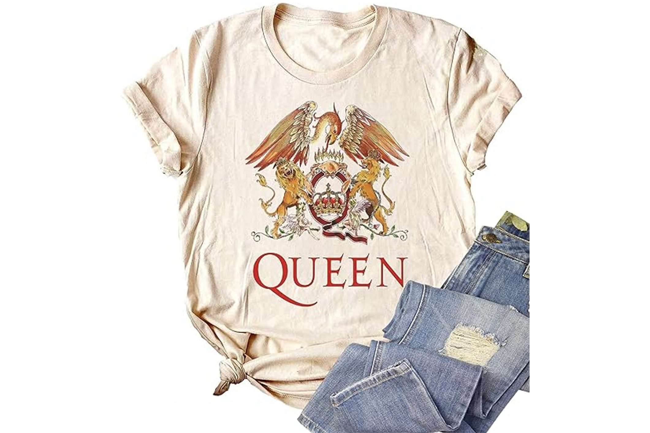 LANMERTREE Vintage Rock Band Graphic Tee