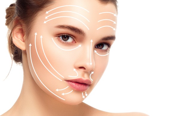 facial massage headaches woman pressure points face