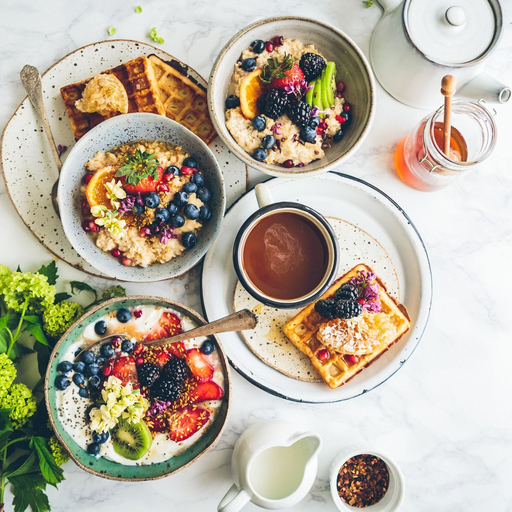 Healthy vegan breakfast