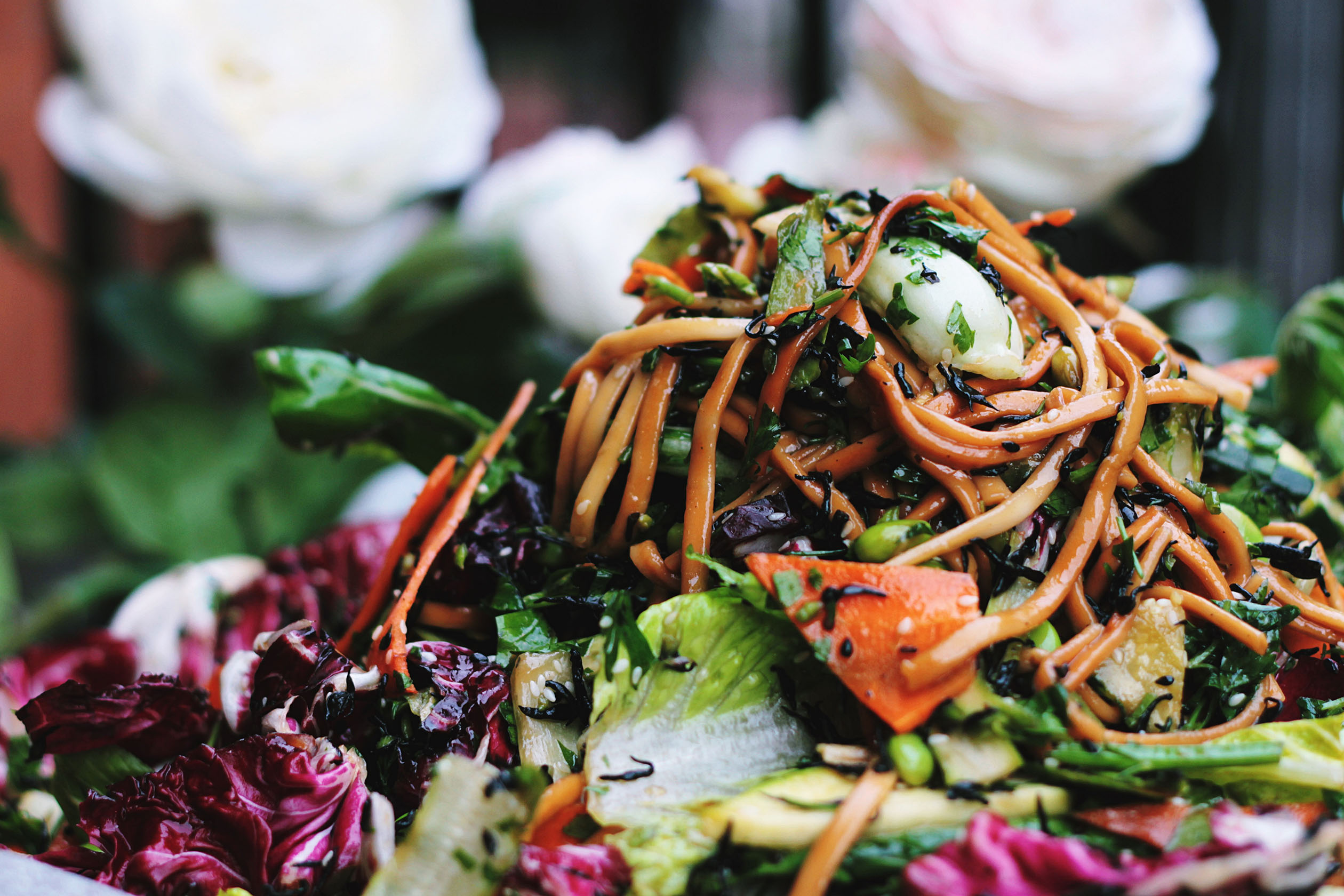 Vegan vegetable salad