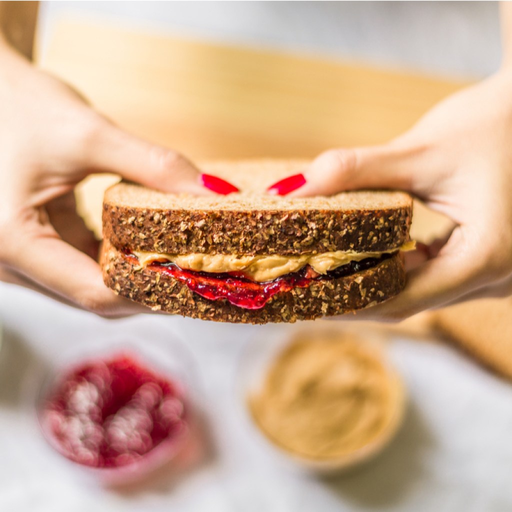No-nut butter and jelly sandwich