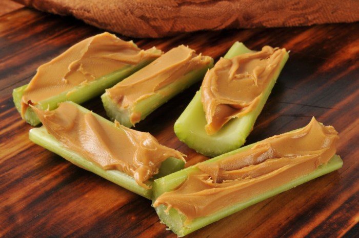 healthy sweet crunchy cravings peanut butter celery
