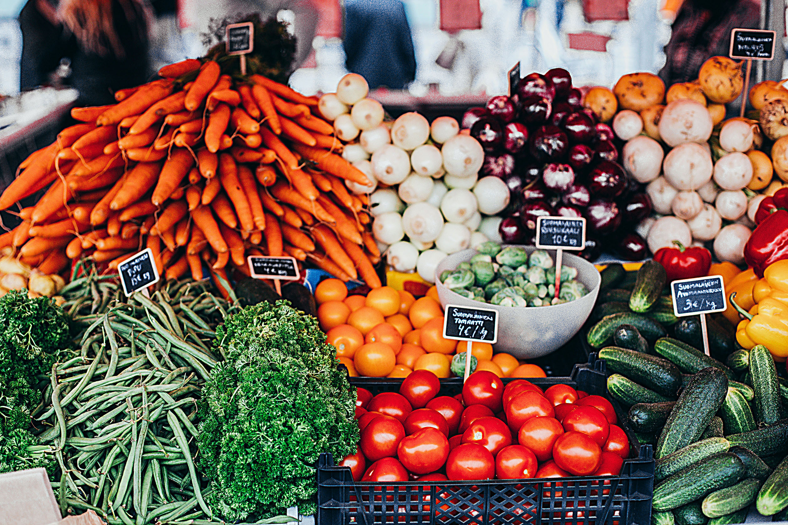 Vegetables at a farmer's market