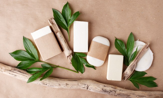 Flat lay of eco-friendly beauty products