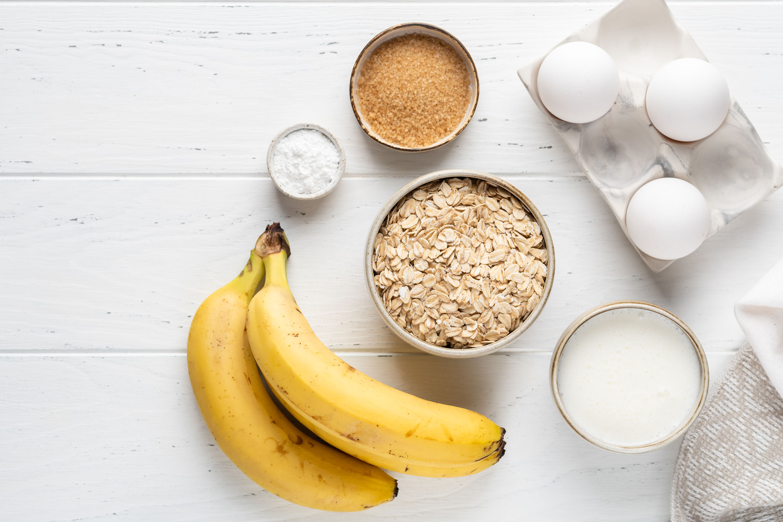Baked oats ingredients
