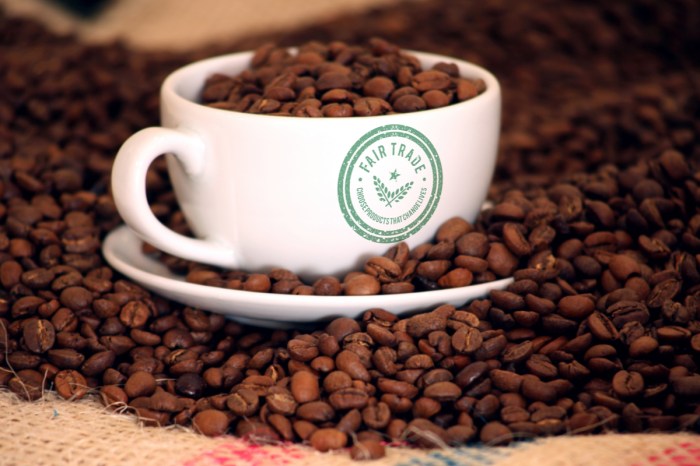 green eating fair trade coffee