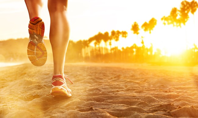 running sand improves body on beach legs
