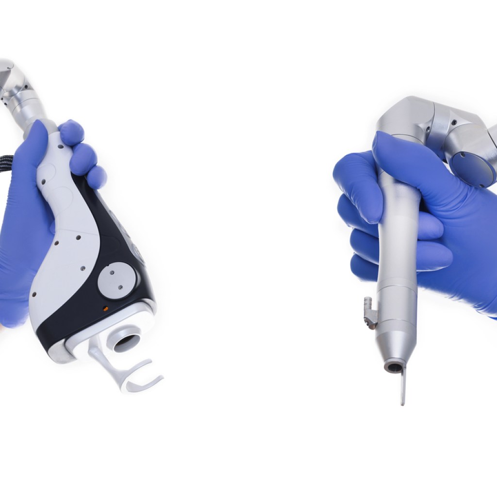 Two different kinds of laser skin resurfacing tools.