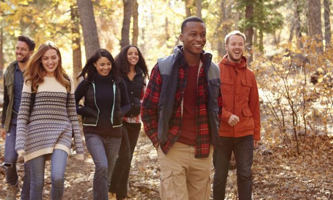 hiking meet up groups group fall foliage hike