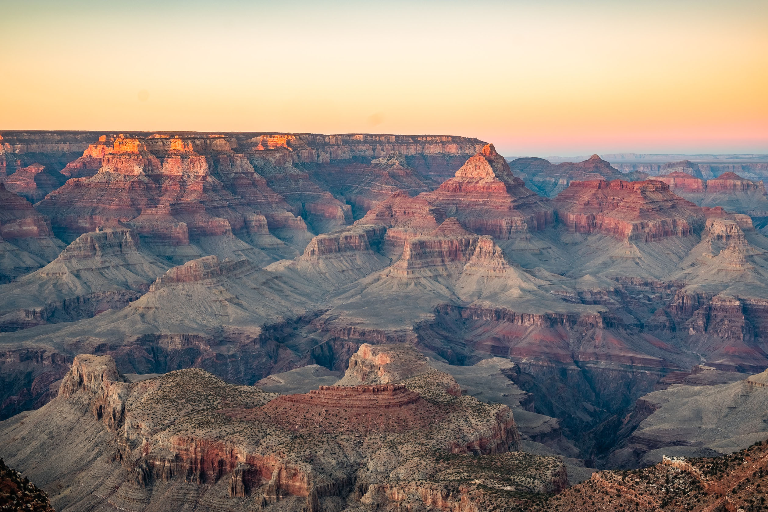 Sunrise over the Grand Canyon