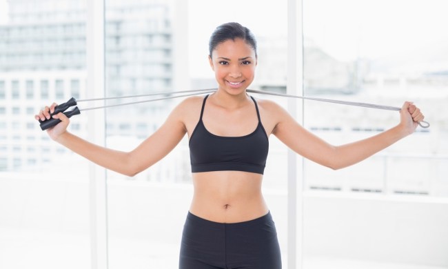 jump ropes woman rope home
