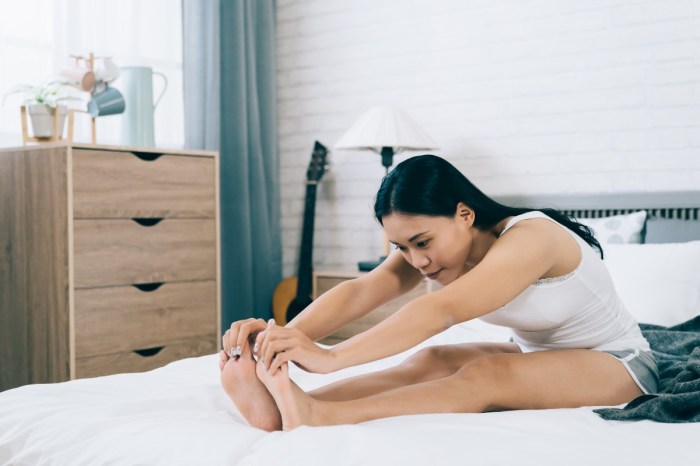 yoga stretches you can do in bed forward fold from