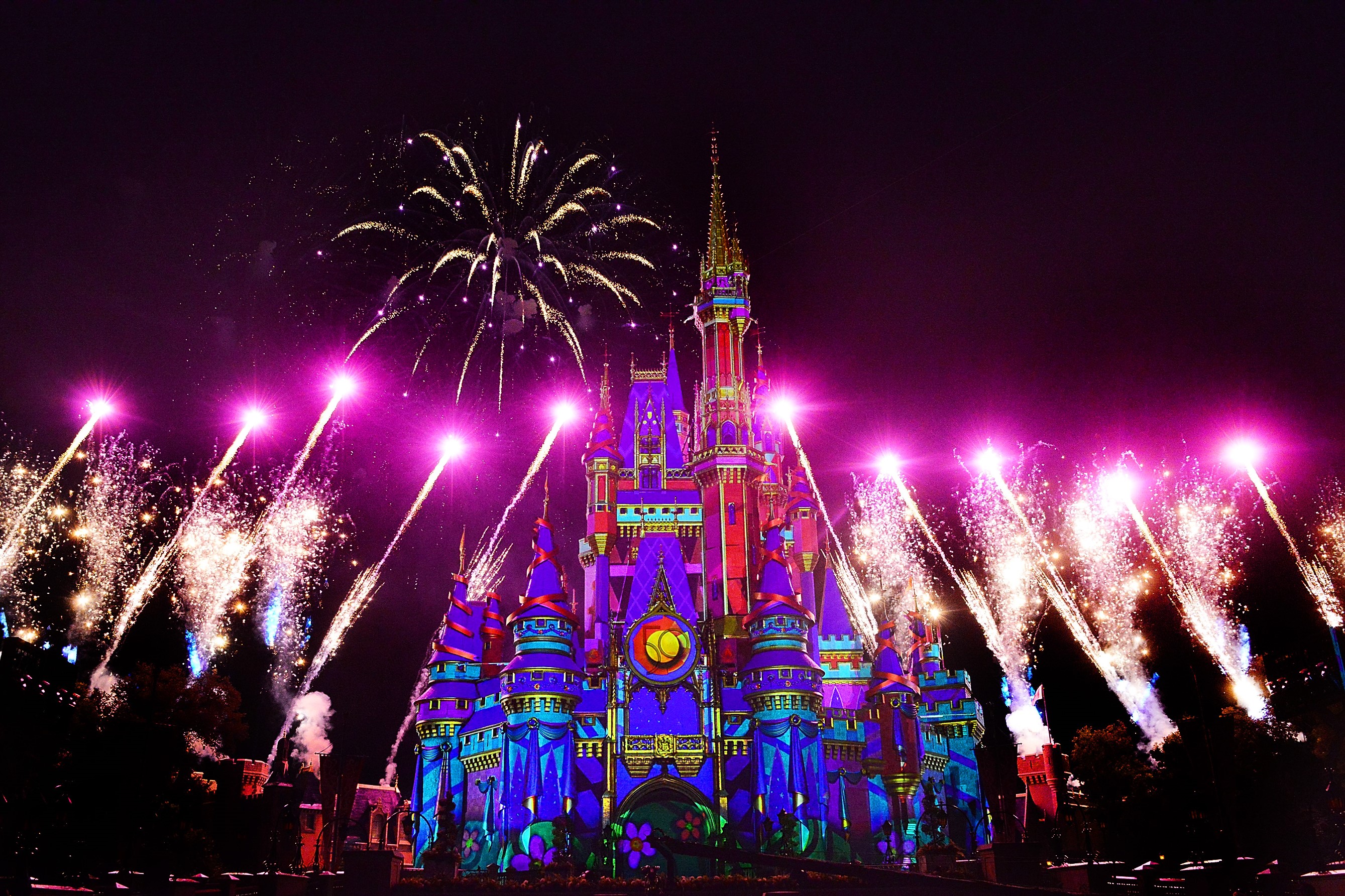 50th anniversary fireworks at Magic Kingdom