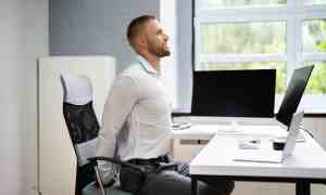 work core in every workout and throughout the day man exercises office
