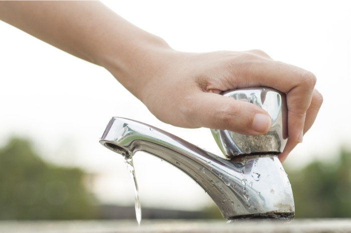 ways to save water at work and home saving faucet