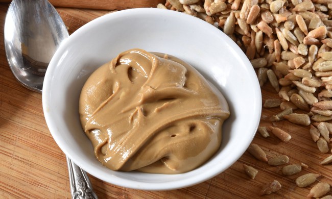 Sunflower seed butter in a bowl