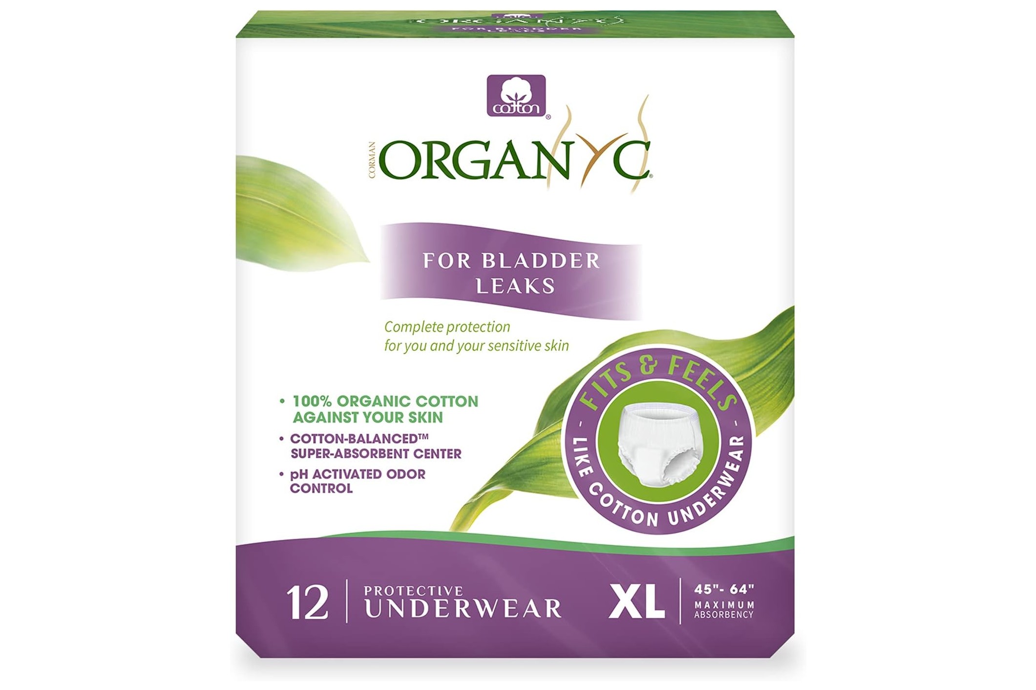 organyc incontinence underwear